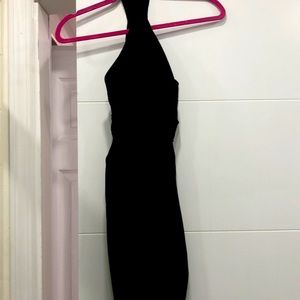 Black Satin A/X Armani Exchange Dress
